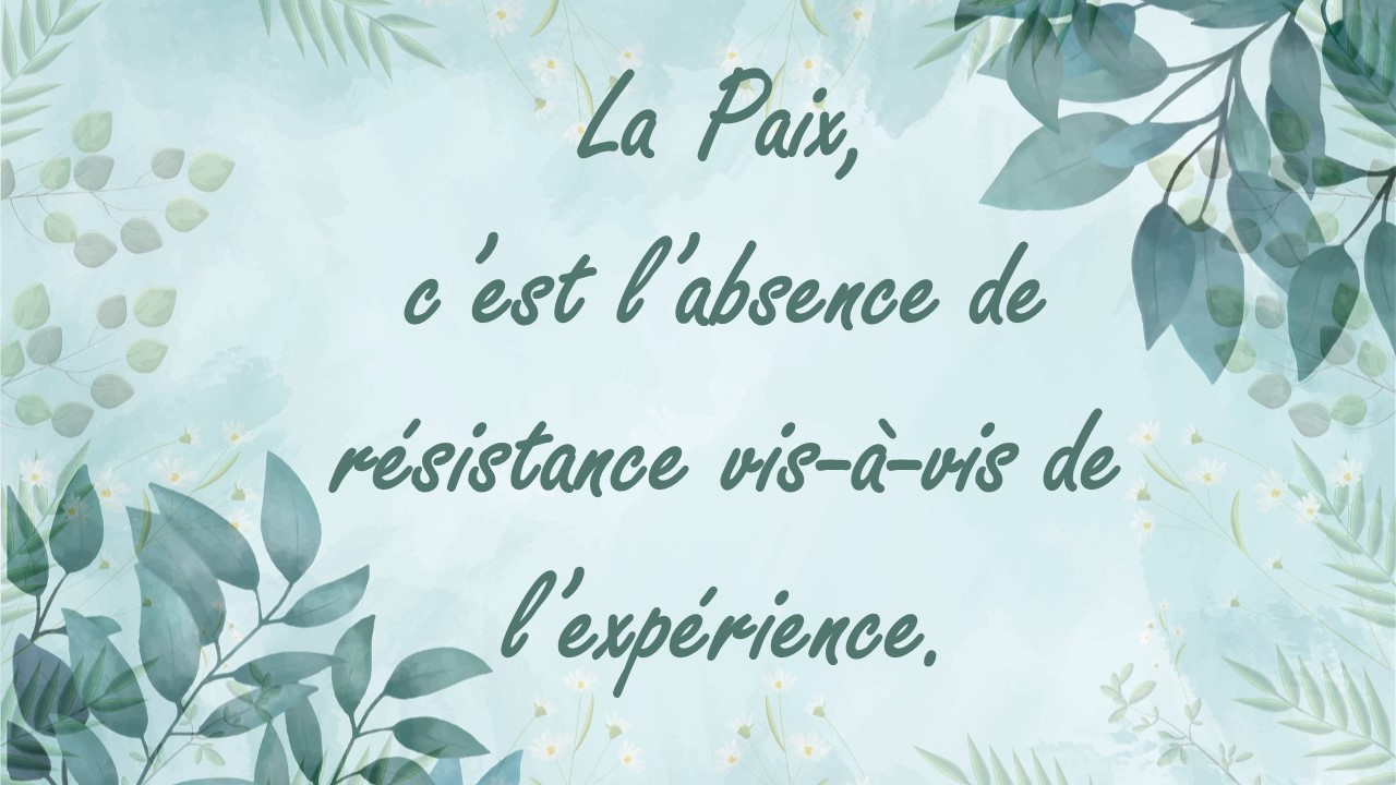 La paix