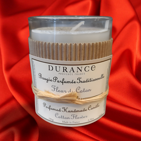 Bougie parfum e fleur de coton durance