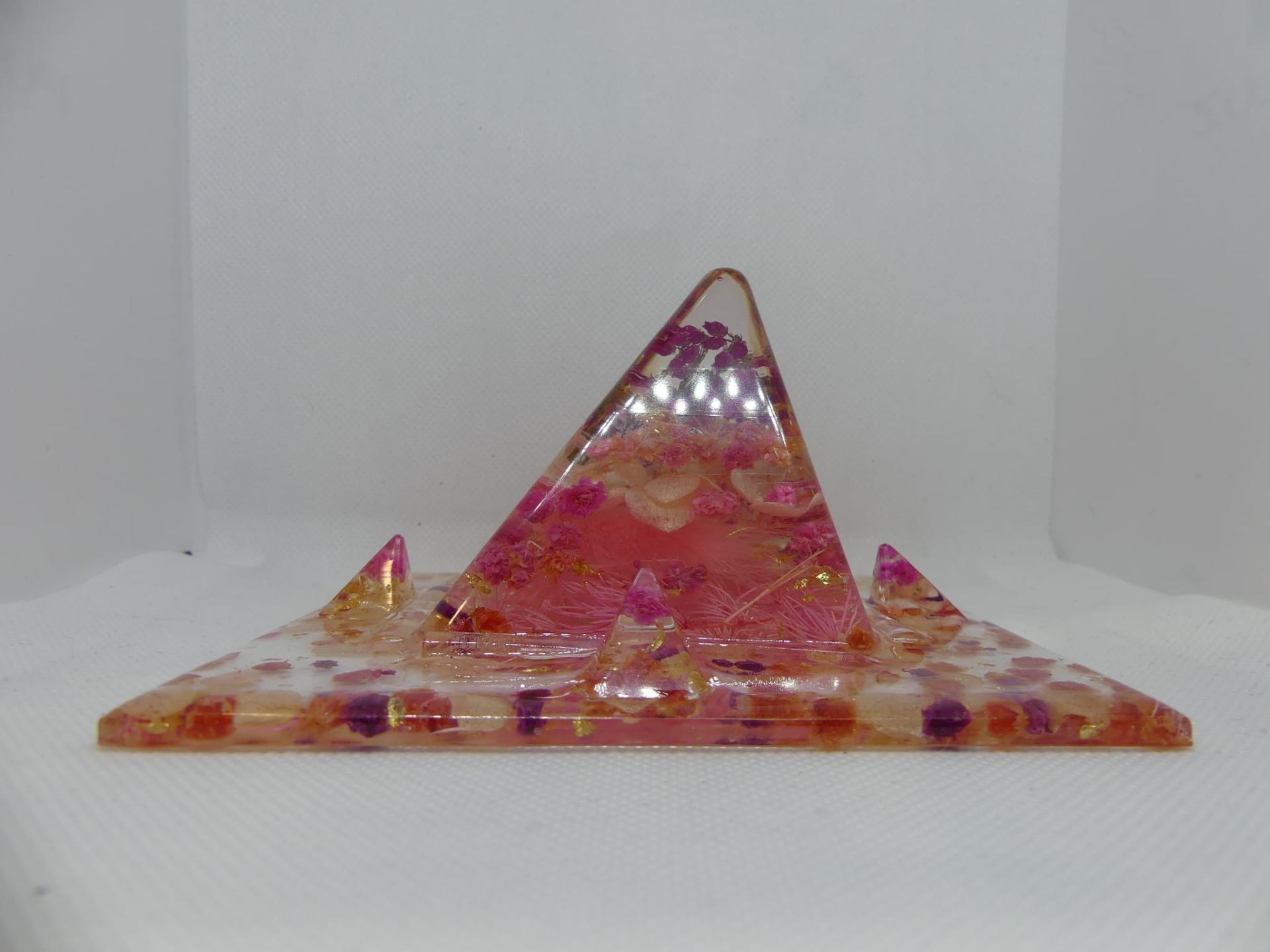 Porte tel pyramide rose 1