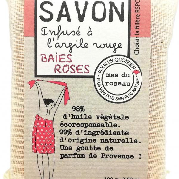 Savon baies roses