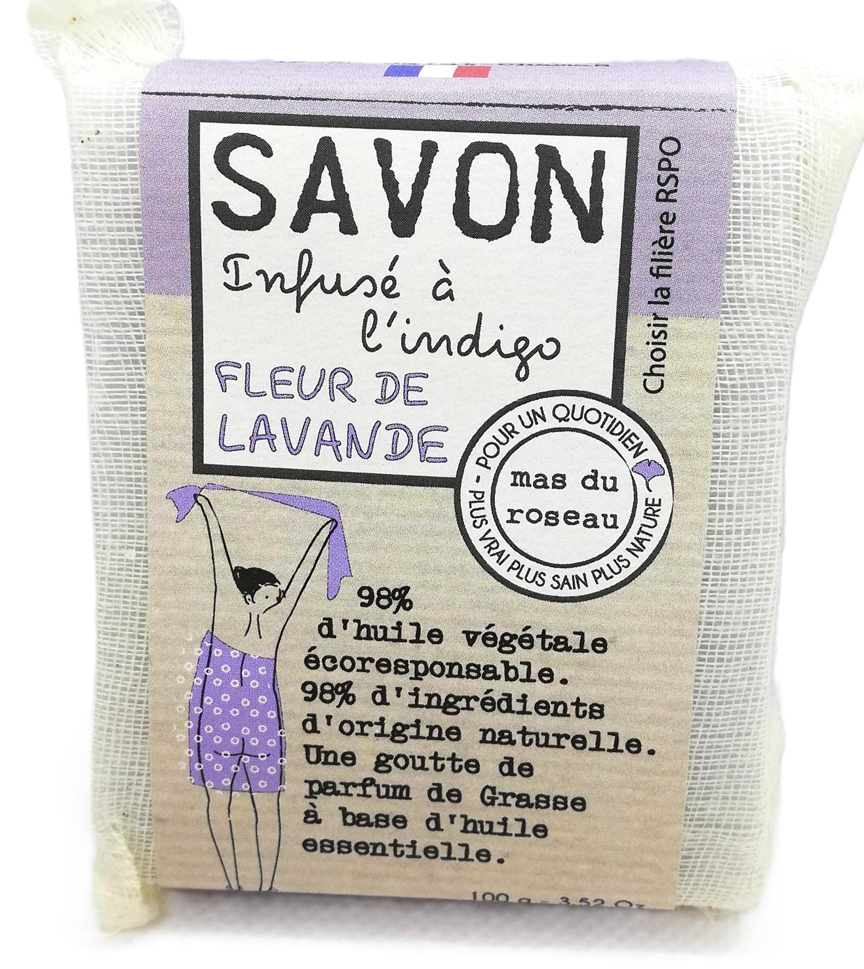 Savon fleur de lavande infuse a l indigo 1