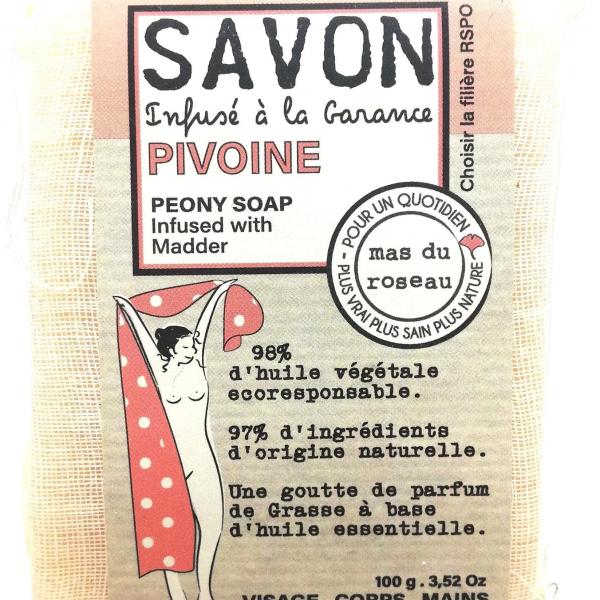 Savon pivoine