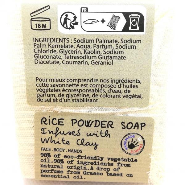 Savon poudre de riz