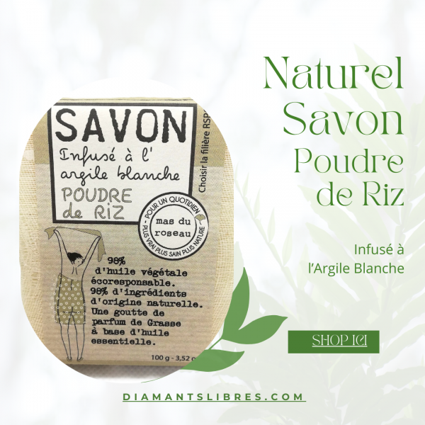 Savon poudre de riz