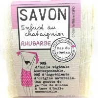 Savon rhubarbe infuse au chataignier 1