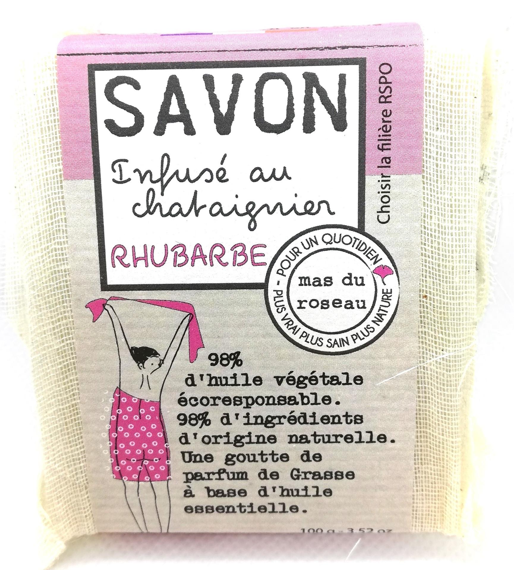Savon rhubarbe infuse au chataignier 1