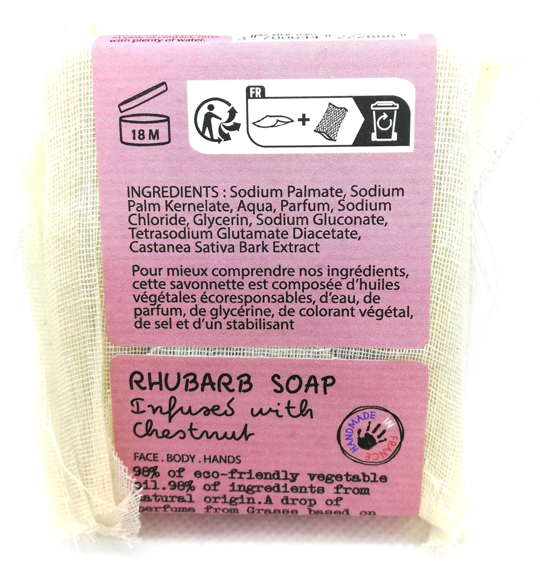 Savon rhubarbe infuse au chataignier 3