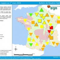 Situation des nappes au 1er mars 2023